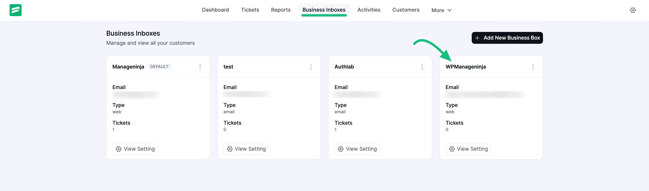 Business Inbox is added