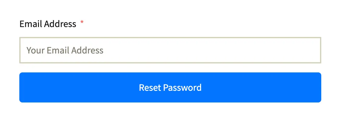 Reset Password