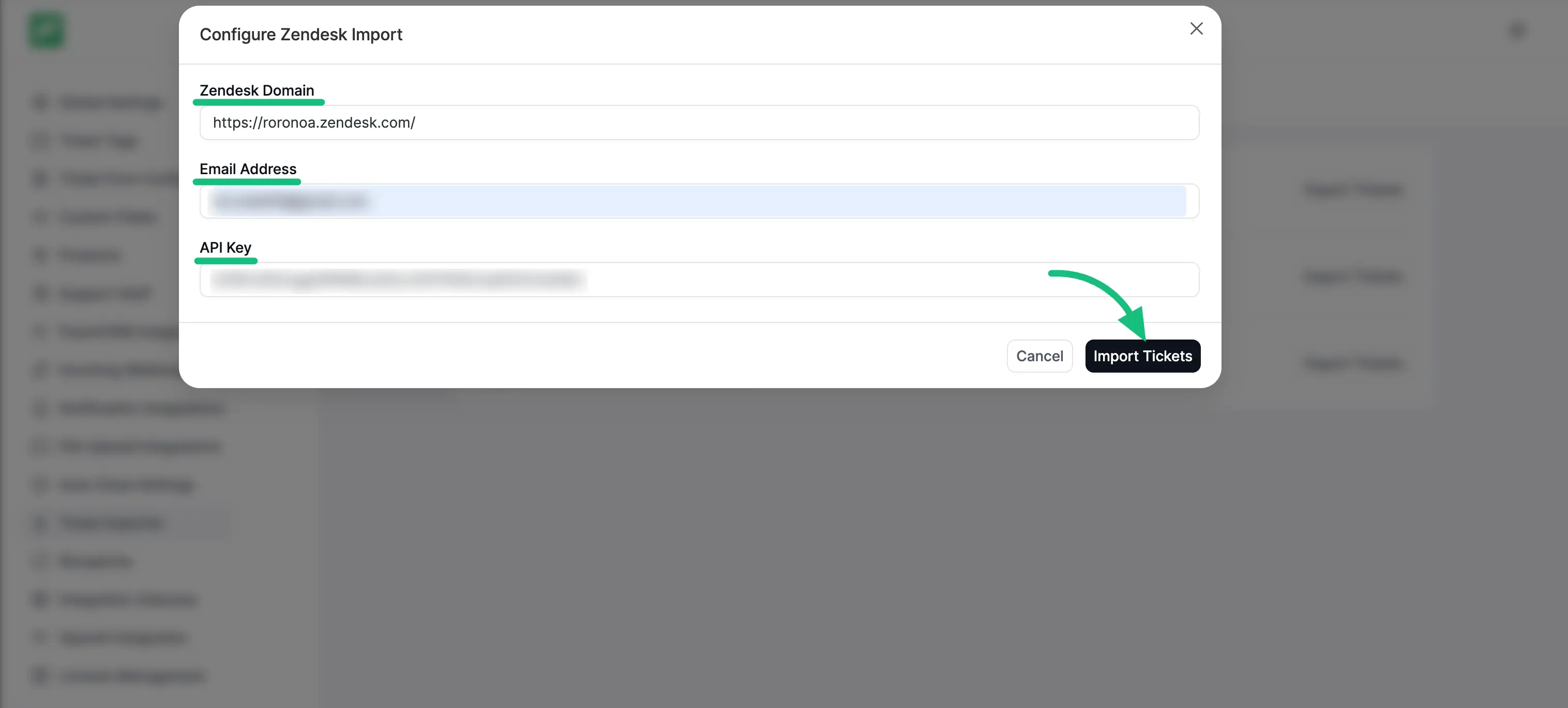 Finally Import Tickets 