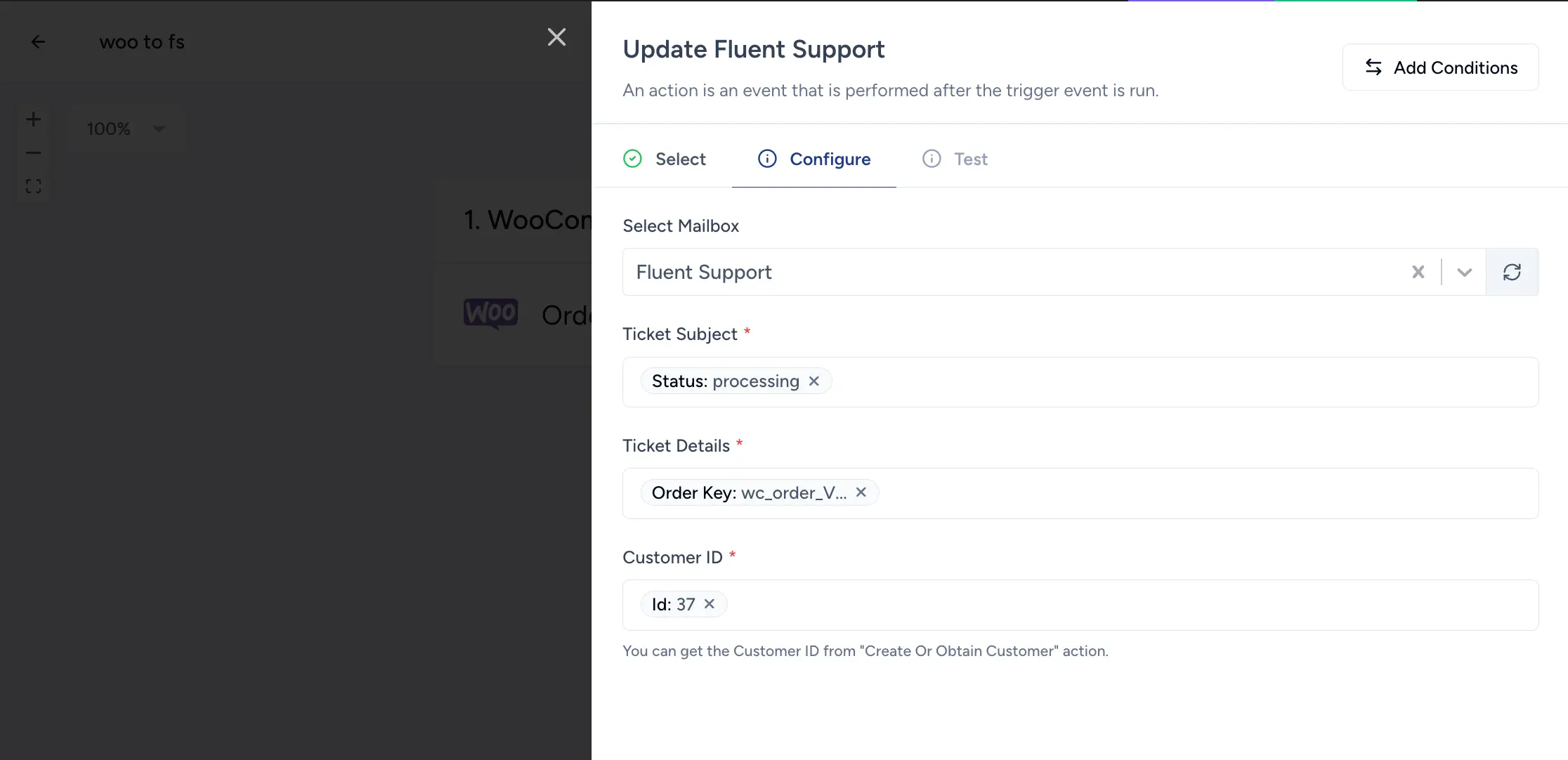 configure necessary information - suretriggers integration