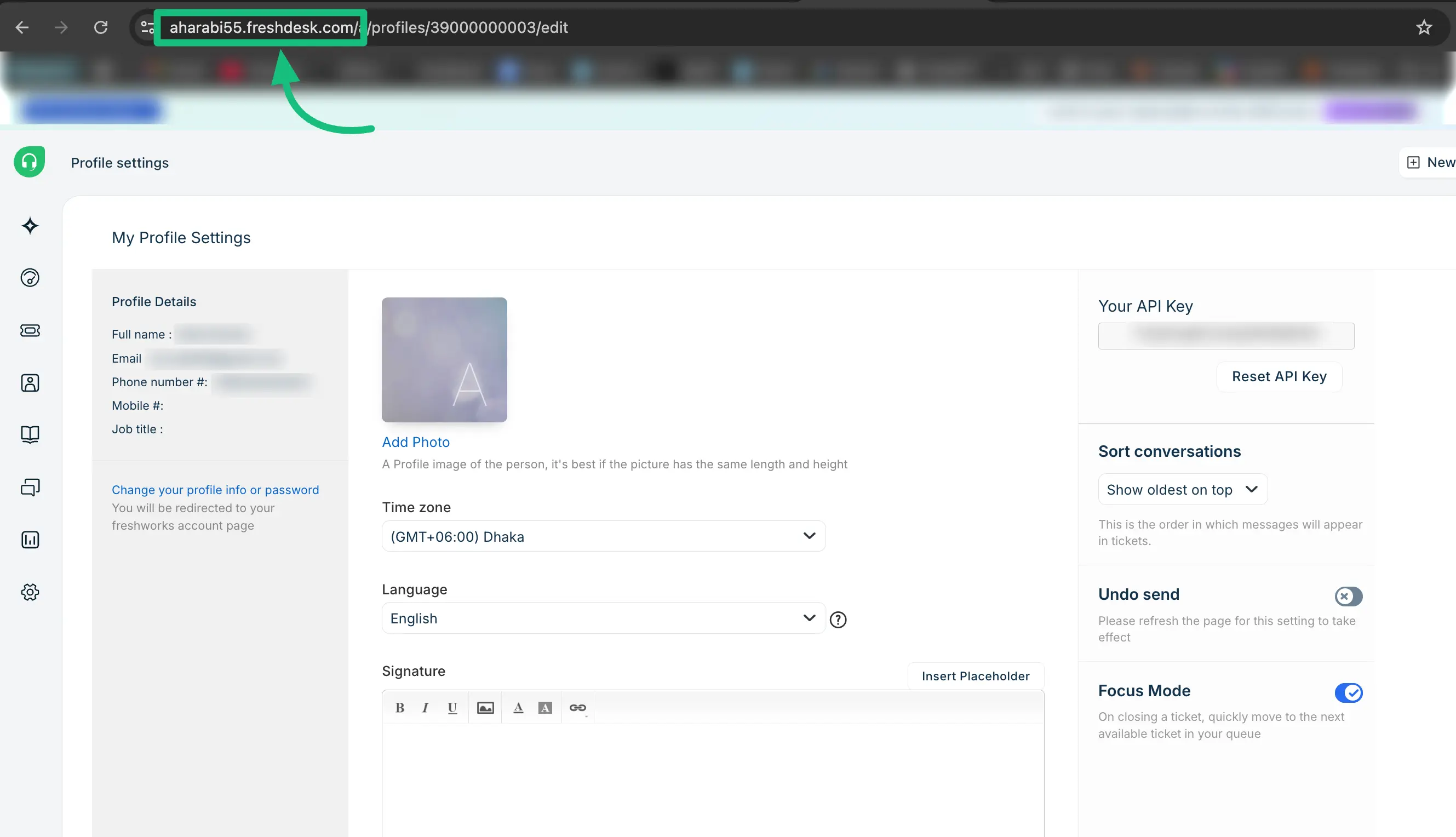 Freshdesk’s Domain URL