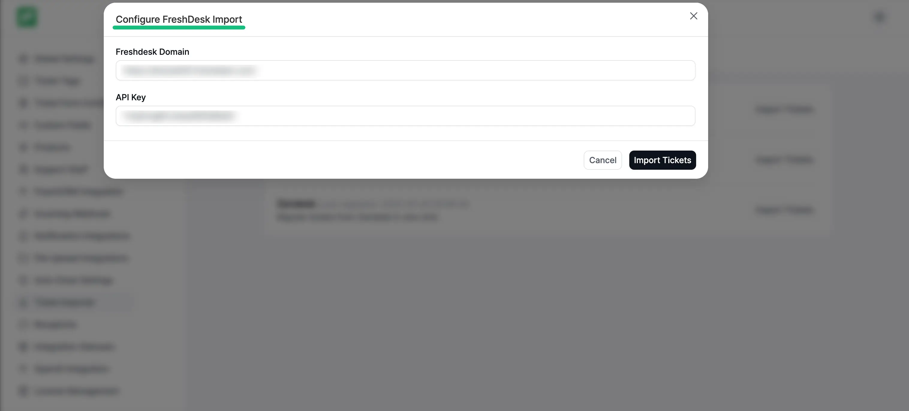 Finally Import Tickets 