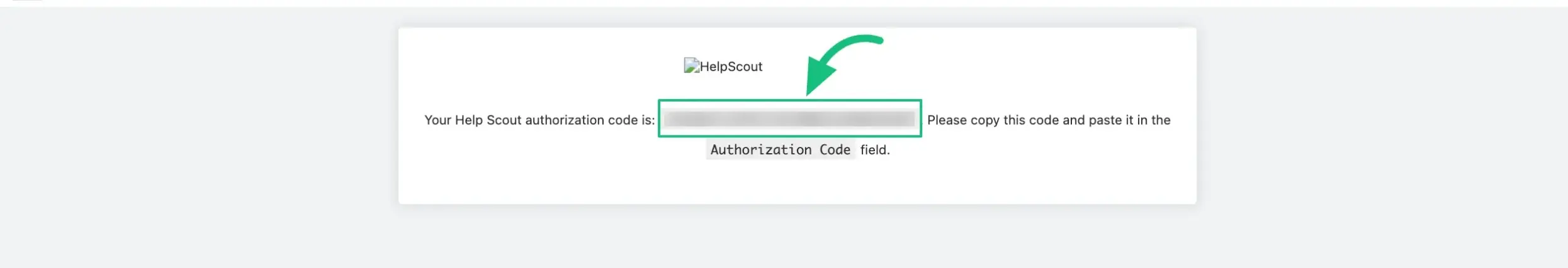 Receive your Authorization code