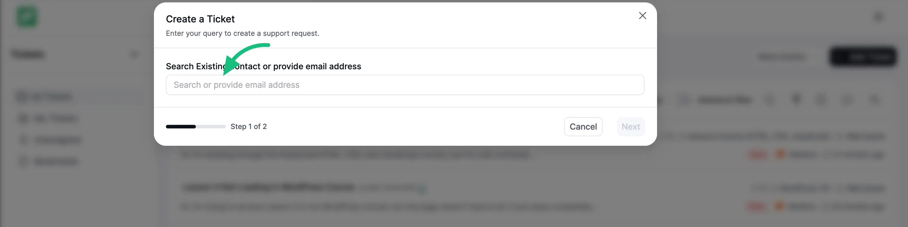 Provide customer name & email